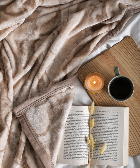 Home Essential Imperial 1 Ply Double Flannel Blanket, Terra| 1.3 KG