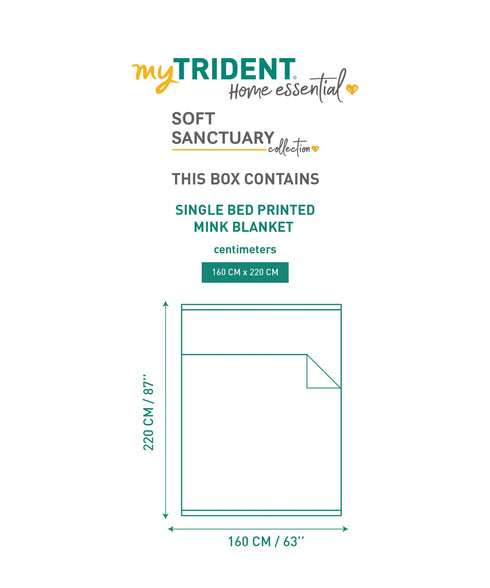 Home Essential Soft Sanctuary 1 Ply Flannel Blanket, Coco|1.8 KG