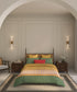 Home Essential Suzani King Bedsheet, Khush Rang|144TC Cotton| 2 Pillow Covers