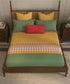 Home Essential Suzani King Bedsheet, Khush Rang|144TC Cotton| 2 Pillow Covers