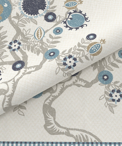 Home Essential Suzani King Bedsheet, Resham Raag|144TC Cotton| 2 Pillow Covers