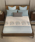 Home Essential Suzani King Fitted Bedsheet Set, Resham Raag|144 TC Cotton| 2 Pillow Covers