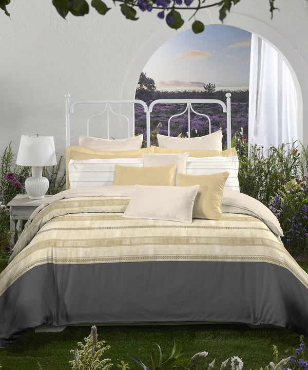 Aroma King Bedsheet Set,Vanilla Honey|180 TC Cotton|2 Pillow Covers