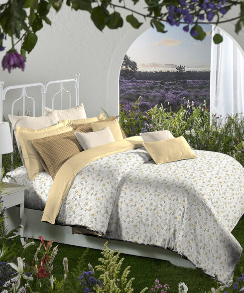 Aroma King Bedsheet Set,Vanilla Fudge|180 TC Cotton|2 Pillow Covers