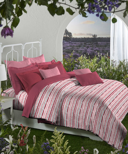 Aroma King Bedsheet Set,Strawberry The Edit|180 TC Cotton|2 Pillow Covers