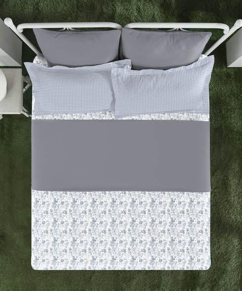 Aroma King Bedsheet Set, Lily Petal|180 TC Cotton|2 Pillow Covers