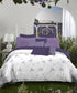 Aroma King Bedsheet Set, Lavender Heather|180 TC Cotton|2 Pillow Covers