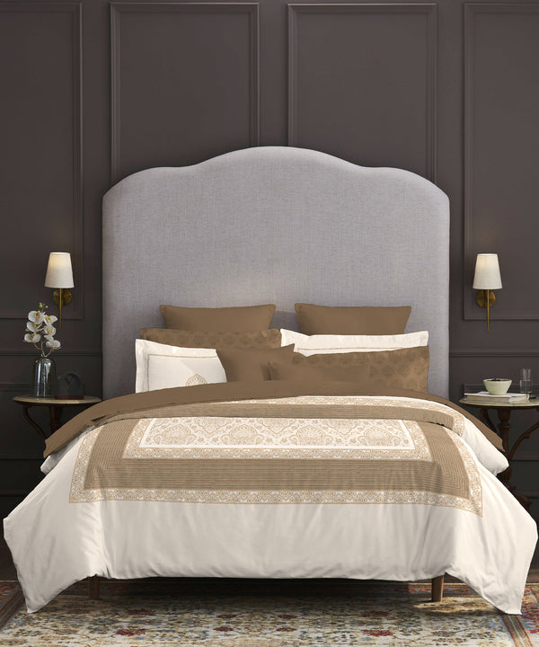 Nectarsoft Elite King Bedsheet Set, Darla| 400 TC Cotton| 4 Pillow Covers