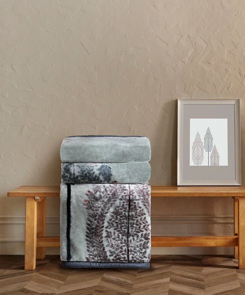 Sanskriti 2 ply Single Mink Blanket, Pattachitra| 3.2 KG