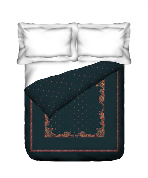 Nectarsoft Elite Double AC Comforter, Moonlight Bloom| 400 TC Cotton Shell 150 GSM Polyester Filling