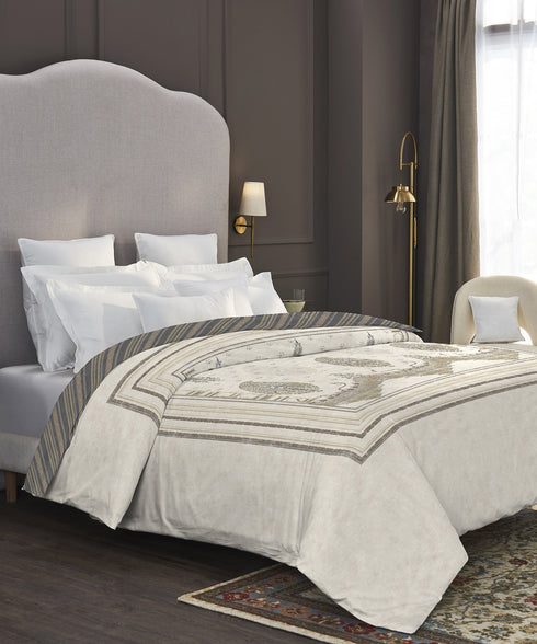 Nectarsoft Elite Double AC Comforter, Whispering Vines| 400 TC Cotton Shell 150 GSM Polyester Filling
