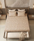 Home Essential Pastel Poetry Floral King Bedsheet, IRAJA BISCOFF|144TC Cotton| 2 Pillow Covers