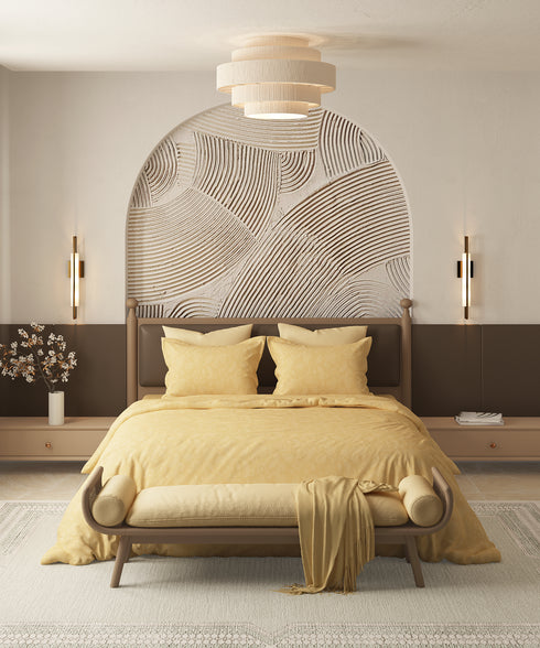 Home Essential Pastel Poetry Floral King Bedsheet, NITARA DAISY|144TC Cotton| 2 Pillow Covers