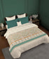 Gates Around The Globe King Bedsheet Set, Arqadia| 180 TC Cotton| 2 Pillow Covers
