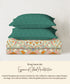 Gates Around The Globe King Bedsheet Set, Arqadia| 180 TC Cotton| 2 Pillow Covers