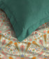 Gates Around The Globe King Bedsheet Set, Arqadia| 180 TC Cotton| 2 Pillow Covers