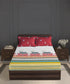 Gates Around The Globe King Bedsheet Set, Torii| 180 TC Cotton| 2 Pillow Covers