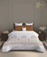 Gates Around The Globe King Bedsheet Set, Whitemyst| 180 TC Cotton| 2 Pillow Covers