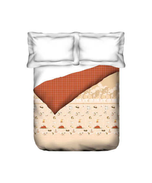 Juniors Double AC Comforter,Burrow Bros| 144TC Cotton