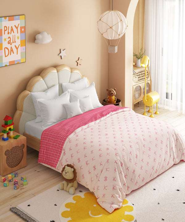 Juniors Double AC Comforter, Cue Coquette| 144TC Cotton