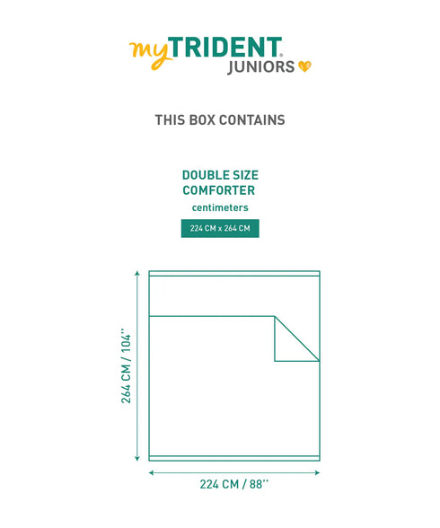 Juniors Double AC Comforter, Smash It| 144TC Cotton