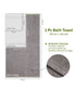 Cotton Bamboo Bath Towel, Charcoal| 450 GSM