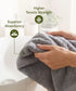 Cotton Bamboo Bath Towel, Charcoal| 450 GSM