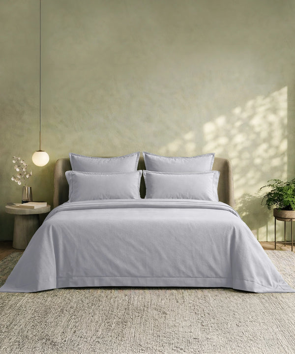 Style me Solid King Bedsheet, Grey |180 TC Cotton|2 Pillow Covers|Solid