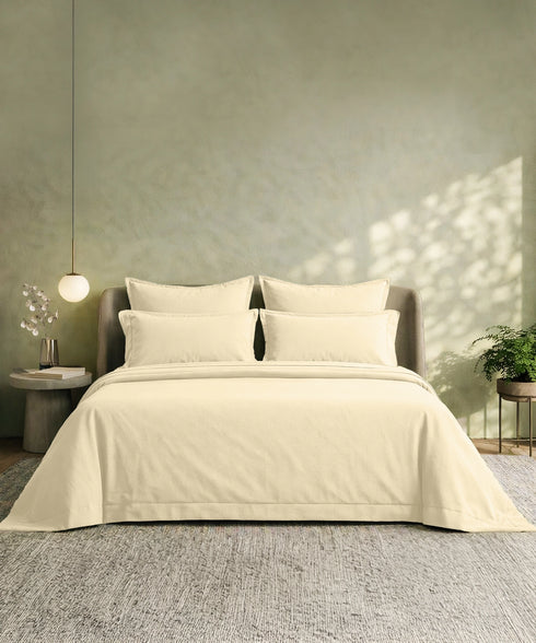 Style me Solid King Bedsheet, Duck Egg |180 TC Cotton|2 Pillow Covers|Solid