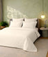 Style me Solid King Bedsheet, Cream |180 TC Cotton|2 Pillow Covers|Solid