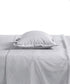 Style me Solid King Fitted Bedsheet, Grey |180 TC Cotton|2 Pillow Covers|Solid