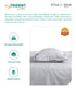 Style me Solid King Fitted Bedsheet, Grey |180 TC Cotton|2 Pillow Covers|Solid
