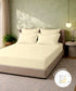 Style me Solid King Fitted Bedsheet, Duck Egg |180 TC Cotton|2 Pillow Covers|Solid