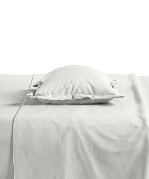 Style me Solid King Fitted Bedsheet, Lemon |180 TC Cotton|2 Pillow Covers|Solid