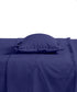 Style me Solid King Fitted Bedsheet, Navy |180 TC Cotton|2 Pillow Covers|Solid
