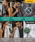 Cotton Bamboo Gym Towel, Charcoal| 450 GSM|80% Cotton 20% Bamboo