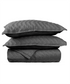 Nectarsoft Italian Retreat King Bedcover Set, Slate|90 GSM Cotton|3 Pc Set
