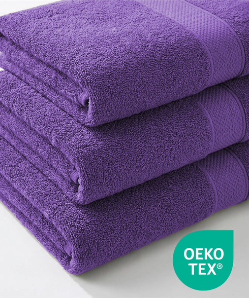 Urban Comfort Bath Towel, Purple| 450 GSM Cotton