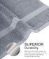 Luxehome Supima Cotton 2 Pc Hand Towel Set, Ultimate Grey| 600 GSM | 100% Supima Cotton