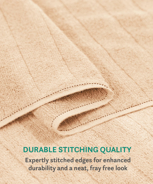 Quick Dry 2 Pc Hand Towel, Beige|400 GSM Cotton