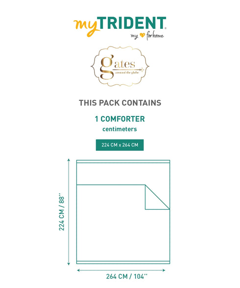 Gates Around The Globe Double AC Comforter, Arqadia| 180 TC Cotton