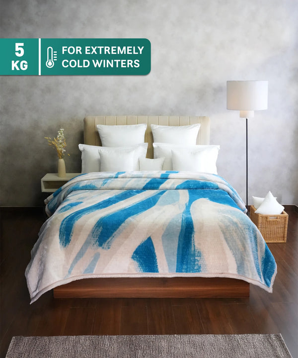 Classic Plushmare 2 Ply Double Mink Blanket,Steven| 5 KG