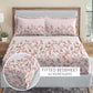 Soft Comfort King Fitted Bedsheet Set, Oriental|210 TC Cotton|2 Pillow Covers