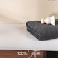Soft Comfort 1Pc Bath Towel, Allure Black|509 GSM Cotton|Air Rich Technology