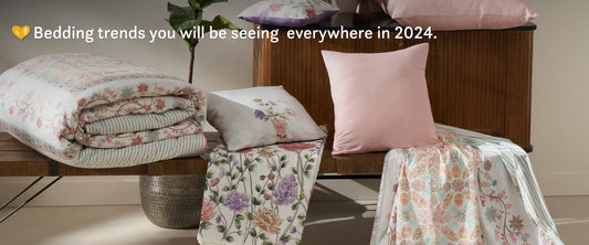 Bedding trends your will be seeing everywhere in 2024