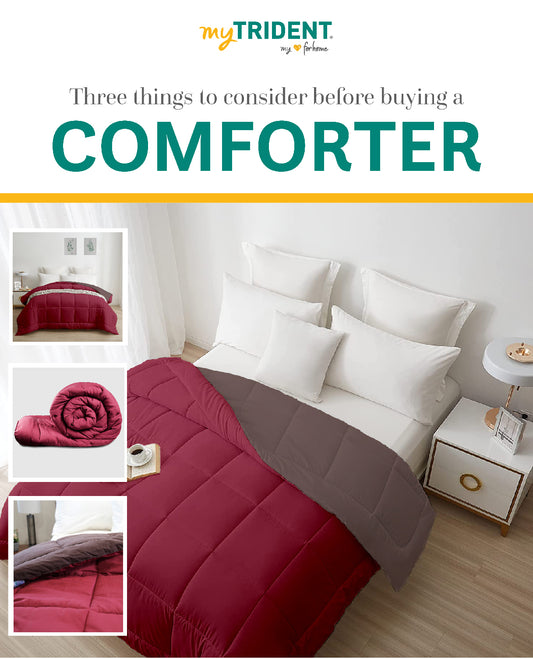 Three things to consider before buying a comforter