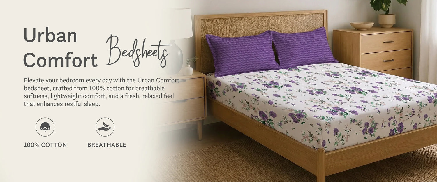 URBAN COMFORT DOUBLE BEDSHEET