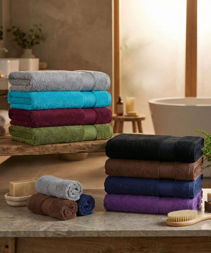 Urban Comfort Bath Towel, Charcoal| 450 GSM Cotton