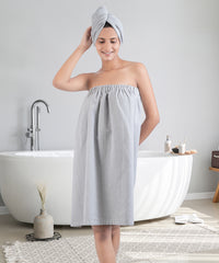 Urban Comfort (Head+Body)Wrap Set, Lunar Rock| 240 GSM Cotton