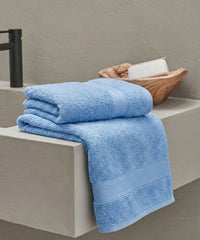Soft Comfort 1Pc Bath Towel, Allure Blue|509 GSM Cotton|Air Rich Technology